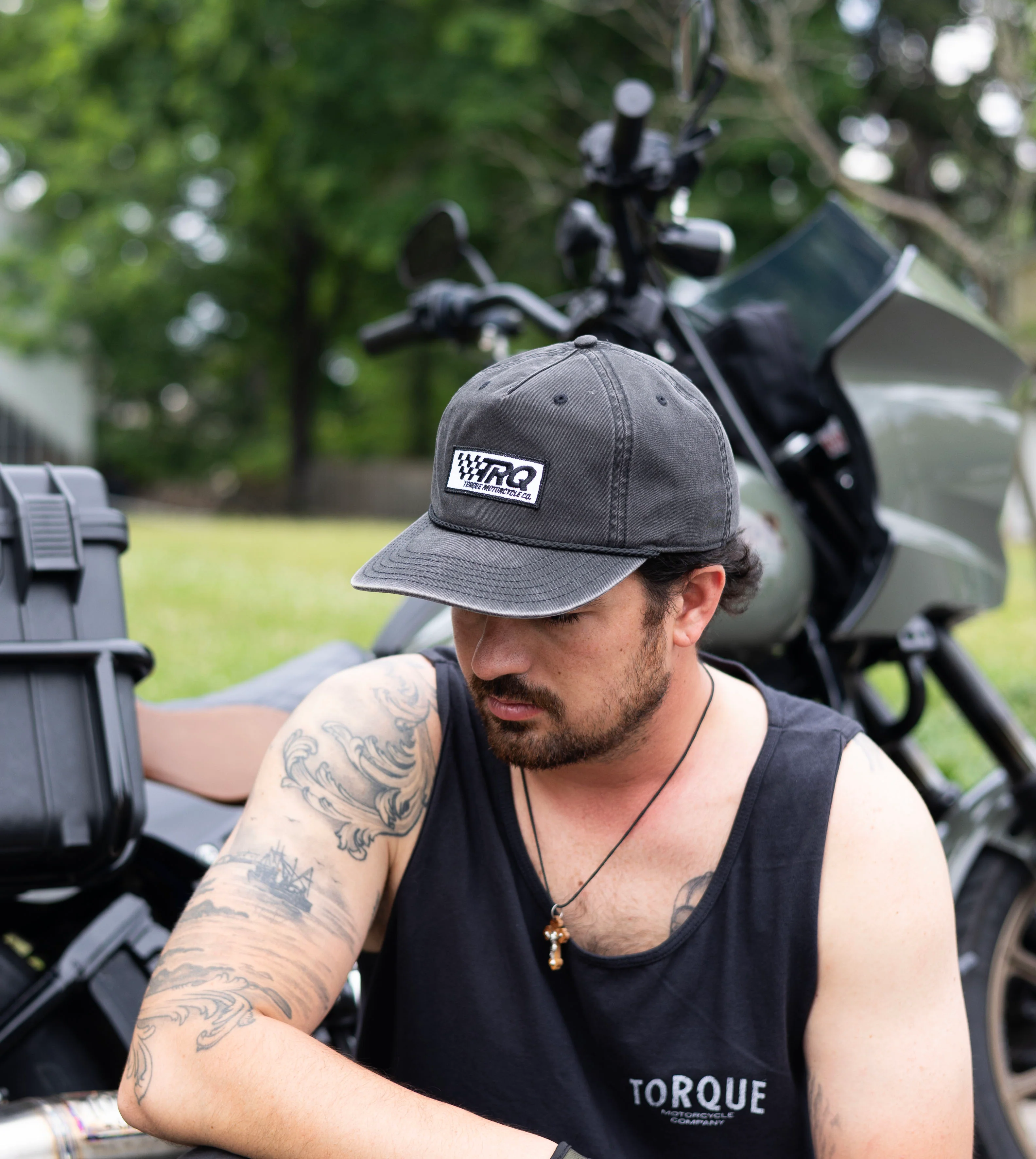 Checkers Unstructured Snapback Hat - Image 3