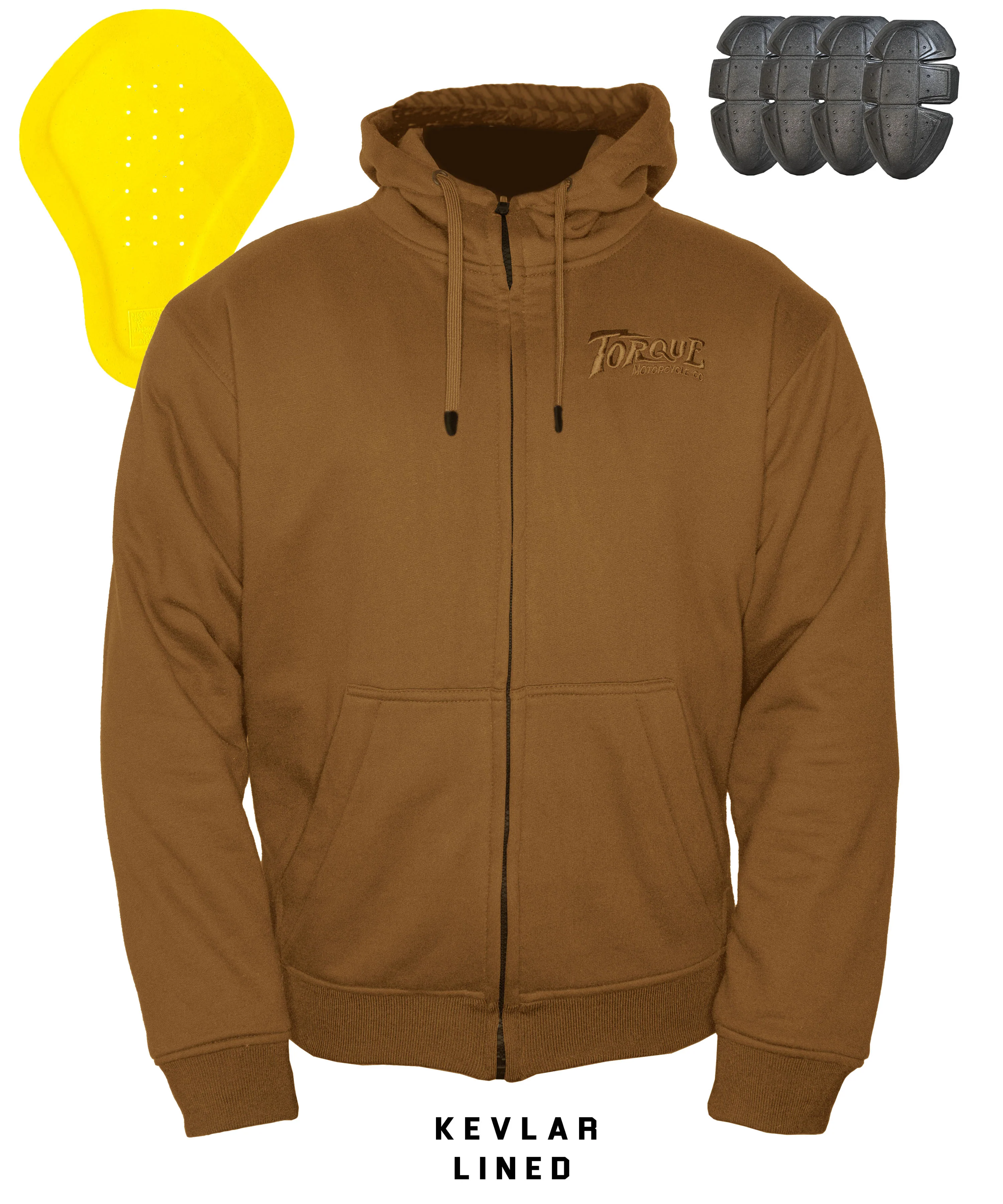 TORQUE ARMORED HOODIE | SADDLE (Final Sale) - Image 10